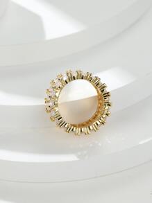 Vanel خاتم زخرفة مكعب زركونيا