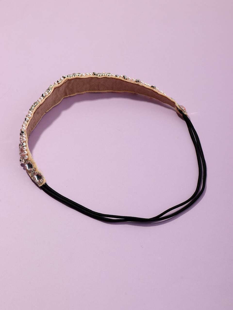 1pc Women's Headband With Faux Pearl & Rhinestone Decor, Fashionable Beaded Headband, Suitable For Daily, Party, And Gathering Outfits Women Bandanas Winter Hair Accessories Fashion Scarf Women Hair Band Summer Outfits,Travel,Birthday