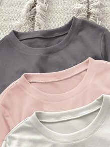 Bộ đồ giản dị Nữ Thắt nơ trước màu trơn Giải trí - Nhiều màu - Xem 3