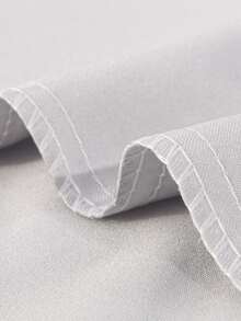 1pc Satin Body Pillowcase Không có Filler - Bạc - Xem 3