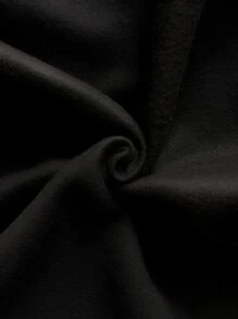 Áo hoodie ấm áp Đồ họa ô tô và chữ cái Túi kangaroo Dây rút - màu đen - Xem 3