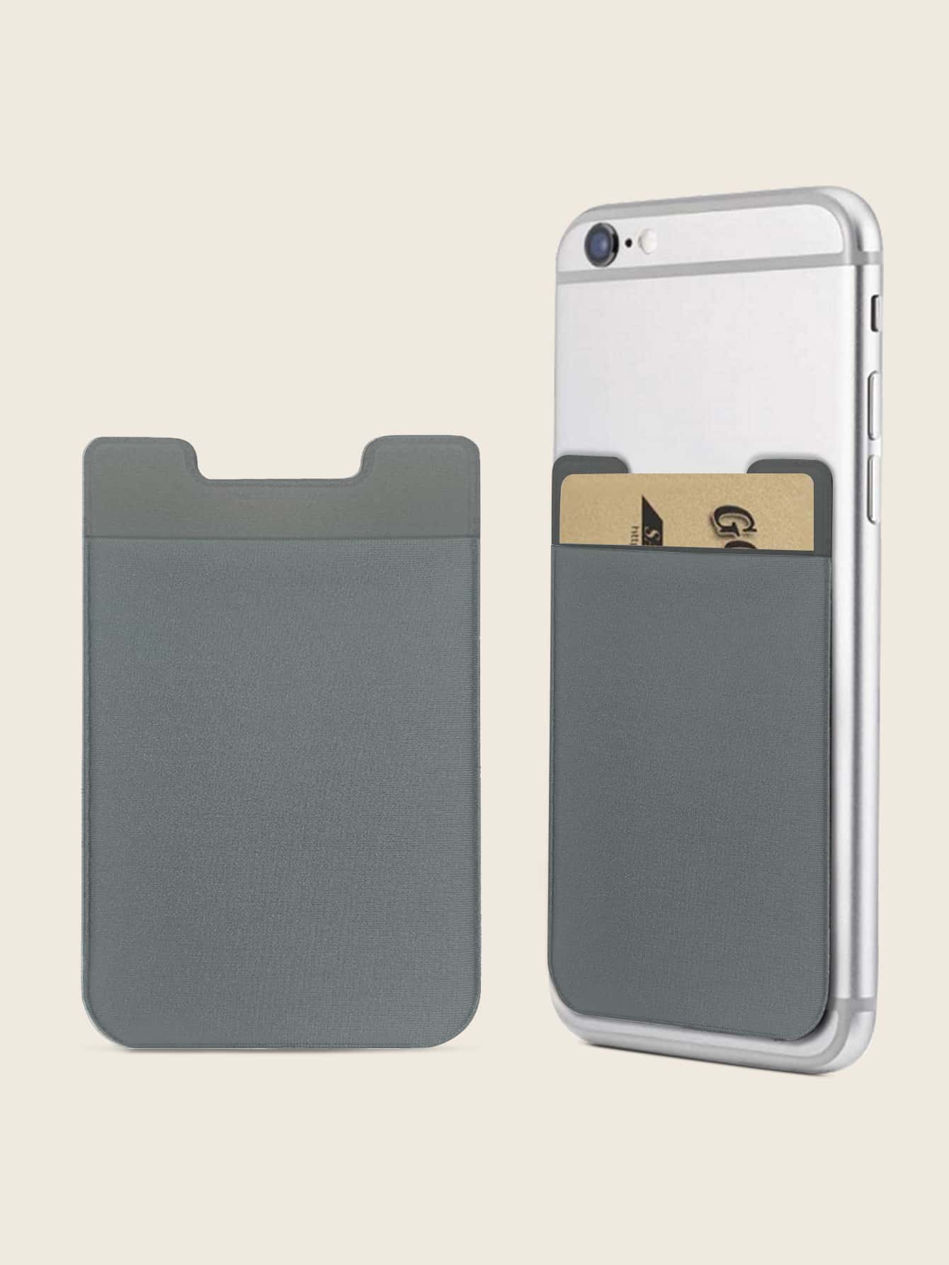 Colorblock Card Slot - Grey - View 1