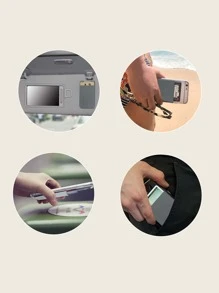 Colorblock Card Slot - Grey - View 3