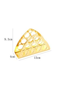 1pc Stainless Steel Napkin Holder - Gold - View 3