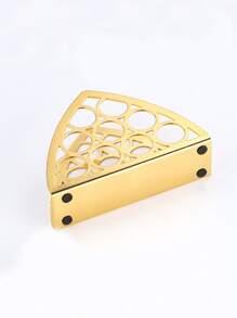 1pc Stainless Steel Napkin Holder - Gold - View 4