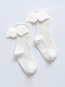 Baby Wing Decor Socks - White - View 2