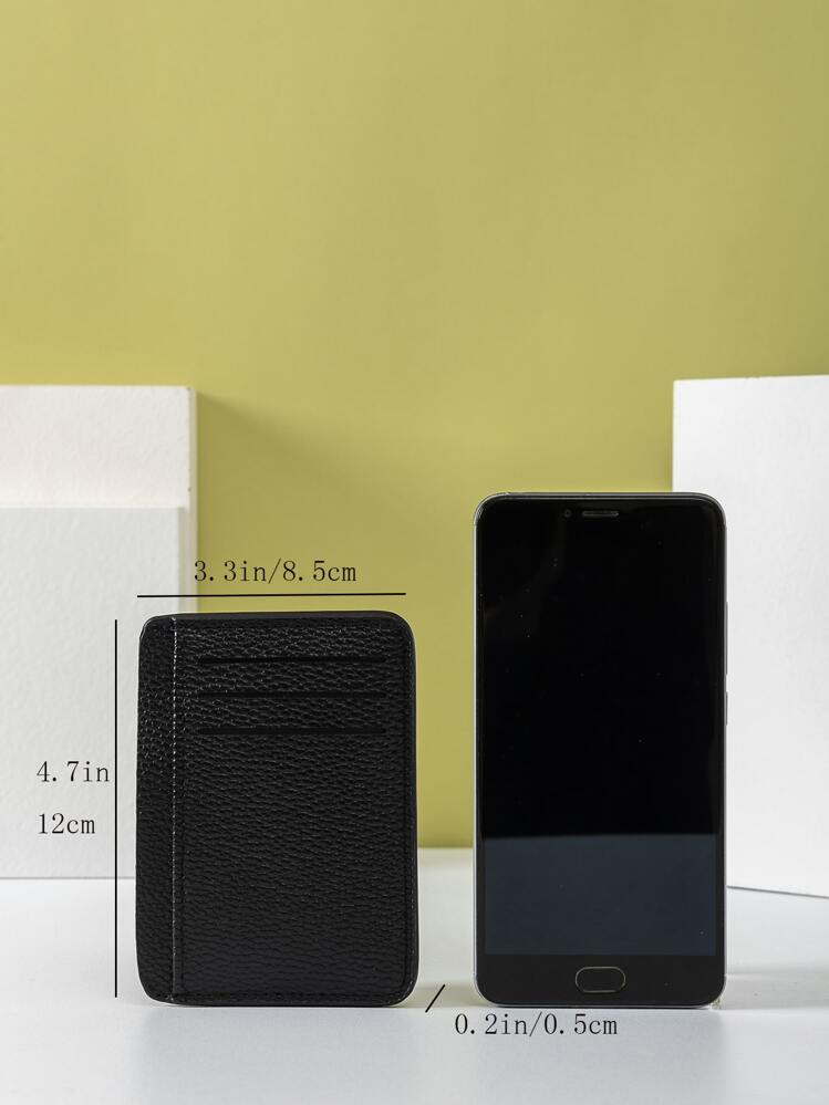 Organizador de tarjetas con textura para hombre, organizador de tarjetas de múltiples funciones, regalo para padre, delgado, liviano, portátil, para efectivo, dinero en efectivo, tarjeta de identificación, bolsillo para monedas, regalo de cumpleaños, aniversario, día de San Valentín, para hombres, mujeres, hombres, liviano, portátil, tarjeta de identificación para hermanos, regalo ideal para hombre, bolsa de regalo, suministros escolares, regalos para maestros, regreso a clases, tarjetero, billetera, tarjetero de presentación, tarjetero de crédito para hombres, mini billetera, billetera para tarjetas - Negro - Añade 3