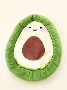 卡通酪梨寵物床 - 綠色 - 查看 2