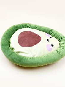 卡通酪梨寵物床 - 綠色 - 查看 4