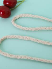 女孩蝴蝶結裝飾草編包