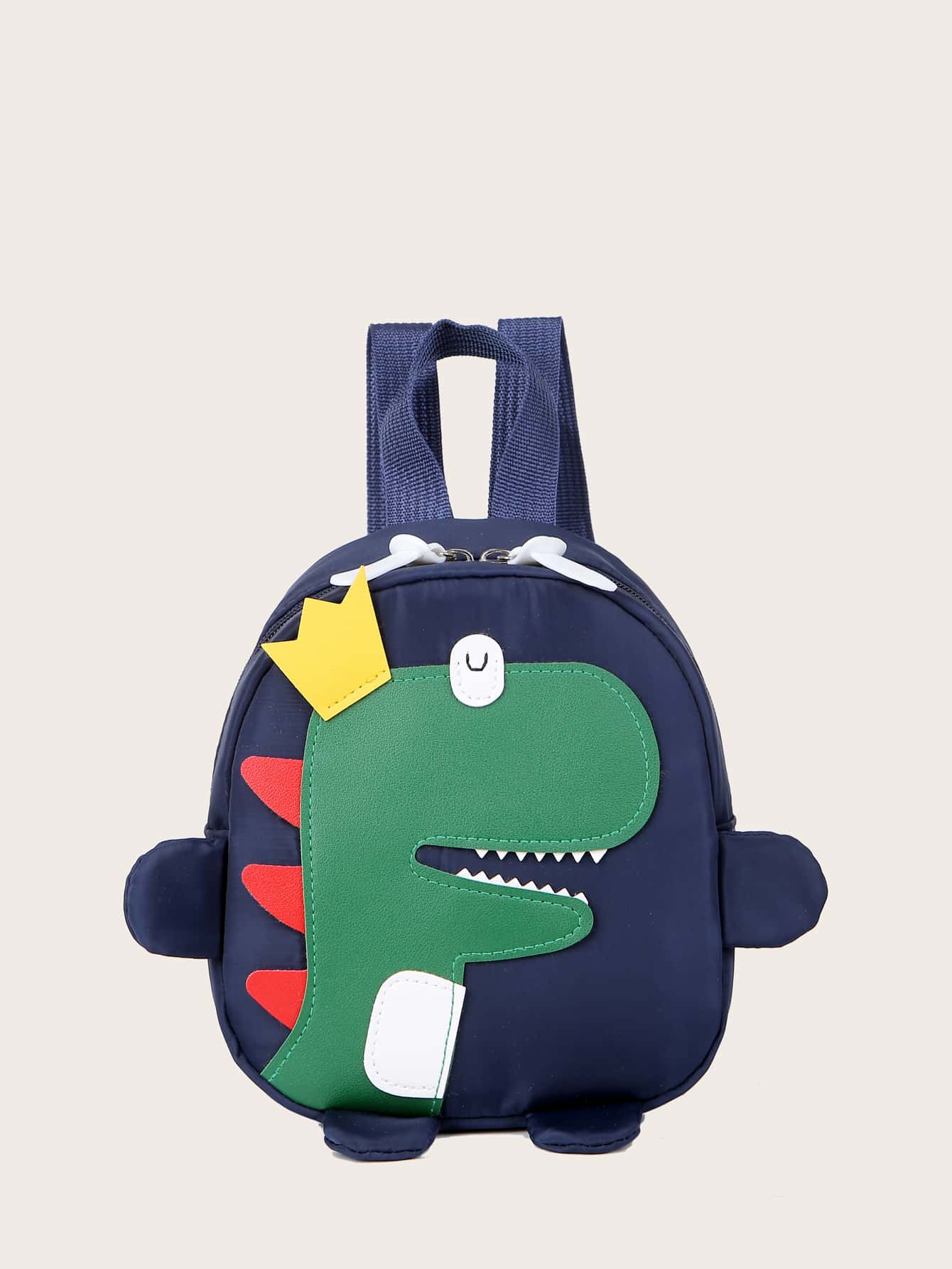 Mochila de niños con diseño de dinosaurio - Azul Marino - Ver 1