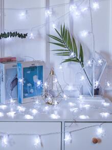 1入組燈簾帶20入組雪花形狀燈泡 - 白色 - 查看 2