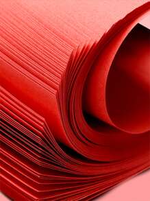 100pcs Plain Origami Paper - Red - View 7