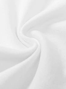 Baby 5pcs Solid Round Neck Bodysuit - White - View 6