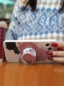 Funda para móvil de acuarela con agarre de teléfono sobresaliente - Multicolor - Ver 2