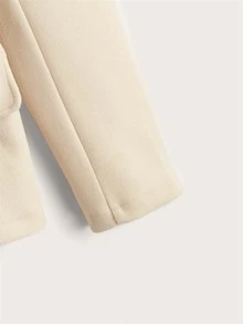 SHEIN Áo khoác ngoài nữ Thắt lưng màu trơn Thanh lịch - Màu be - Xem 3