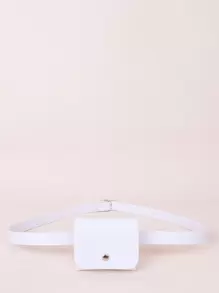 女孩鱷魚紋皮帶袋