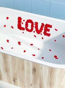 1 bộ Hình dán bồn tắm hình cánh hoa hồng - Đỏ - Xem 4