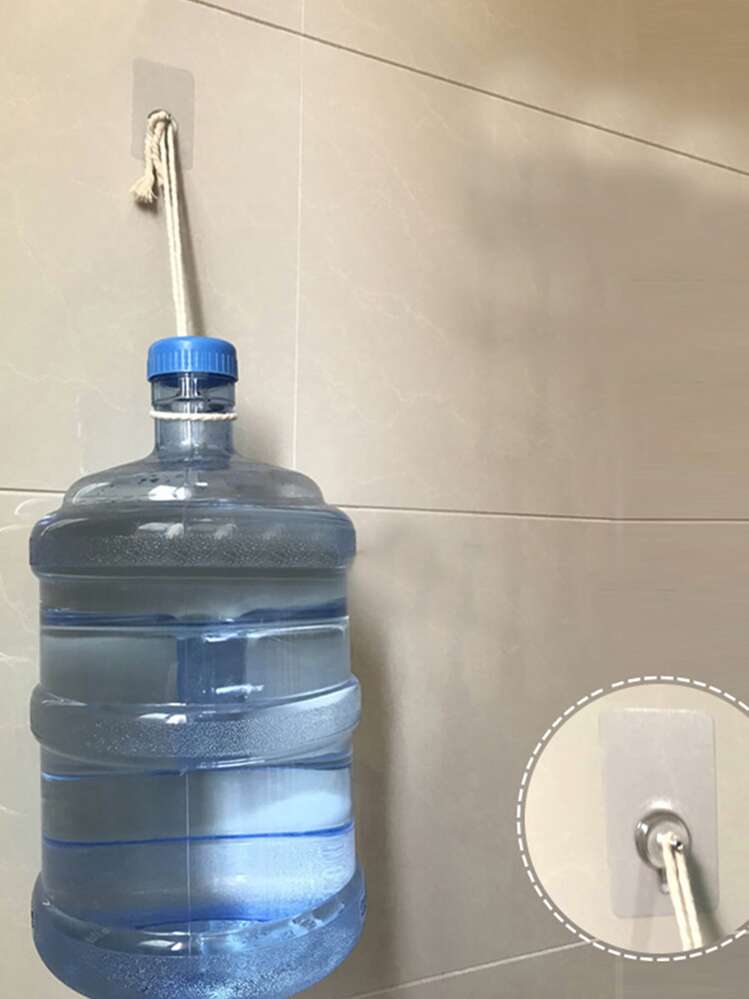 4 piezas Soporte transparente autoadhesivo - transparente - Añade 4