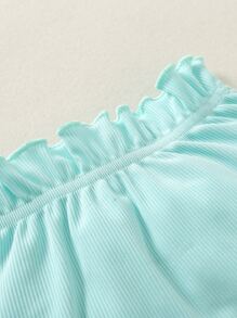 Conjunto De 3 Piezas De Pantalones Cortos Con Detalle De Borlas Para Bebé Niña - Multicolor - Ver 4