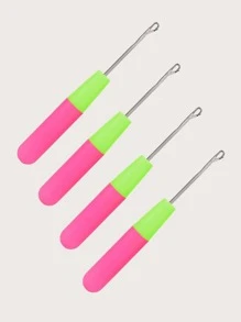 4 piezas Aguja pelo de croché - Multicolor - Ver 2