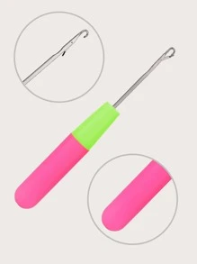 4 piezas Aguja pelo de croché - Multicolor - Ver 4