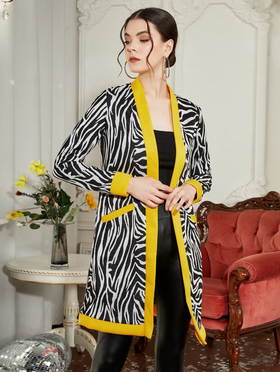 MAHOGANY 斑馬條紋口袋貼布外套 - 彩色 - 查看 1