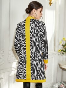 MAHOGANY 斑馬條紋口袋貼布外套 - 彩色 - 查看 2