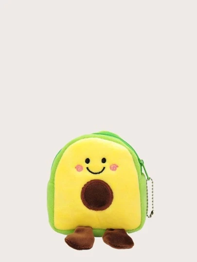 Kids Avocado Shaped Color Block Wallet