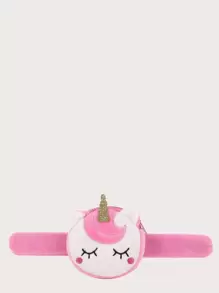 女孩閃亮獨角獸造型皮夾 - 粉色 - 查看 1