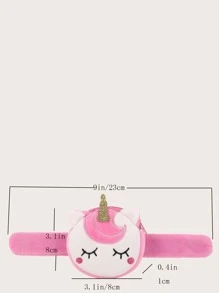 女孩閃亮獨角獸造型皮夾 - 粉色 - 查看 3