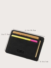 Men Letter Embossed Magic Wallet Multi-Card Card Organizer For Storage Credit Cards Lightweight Portable,Credit Card,ID Card White-Collar Workers,For Male Holiday,For Anniversary,For Birthday Gift Gift, Accessories, Gift - Black - View 5