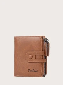 Monedero de hombres con estampado de letra - Caqui - Ver 1