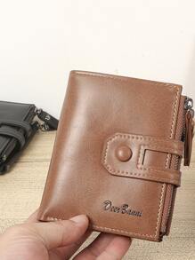 Monedero de hombres con estampado de letra - Caqui - Ver 3