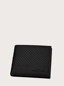 Men Fold Over Card Holder - Black - View 1