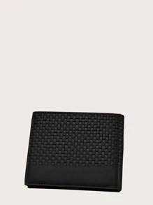 Men Fold Over Card Holder - Black - View 3