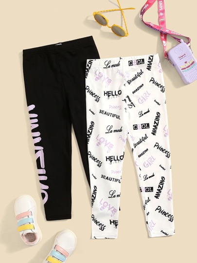 SHEIN Toddler Girl Leggings main image 0