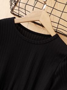 Sparklyn 女孩格紋不對稱下擺繫腰帶洋裝 - 彩色 - 查看 4