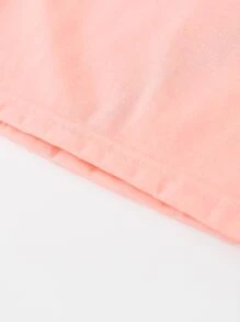 Toddler Girls 1pc Letter & Figure Graphic Tee - Baby Pink - View 4