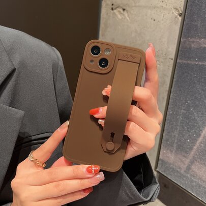 Plain Phone Case With Wristband Holder