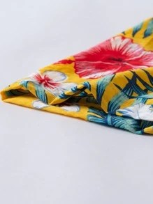 Manfinity Áo sơ mi Nam Nút phía trước Hoa Nhiệt đới Kỳ nghỉ - Nhiều màu - Xem 4