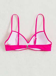 Push Up Bikini Top - Hot Pink - View 2