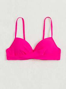 Push Up Bikini Top - Hot Pink - View 4