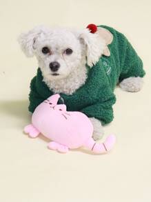 貓形寵物毛絨玩具 - 粉色 - 查看 2