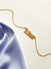 1pc Libra Charm Necklace - Yellow Gold - View 2