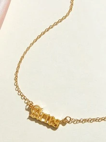 1pc Aries Charm Necklace - Yellow Gold - View 3
