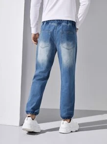 Manfinity ModaGents Men Drawstring Jogger Jeans