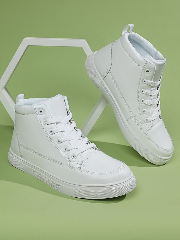 男式防滑耐用純色休閒運動鞋