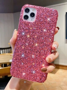 Sequins Vỏ điện thoại trang trí Sequins - Hồng - Xem 1