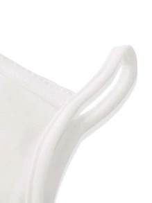 Baby 5pcs Solid Cami Bodysuit - White - View 4